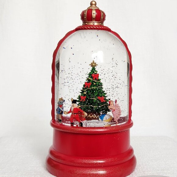 Nutcracker Ballet Christmas LED Light Up Glitter Water Lantern Snow Globe - New - Picture 2 of 10